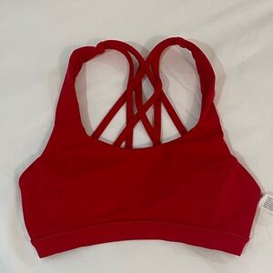 Lululemon Red Strappy Sports Bra